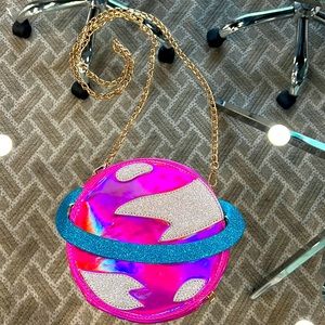 Space cowgirl theme planet Saturn purse